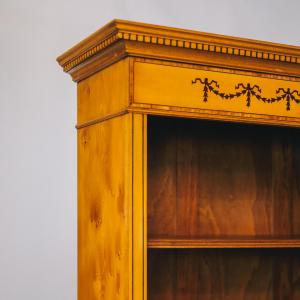 Offenes Bücherregal, Open Bookcase, englisches Regal, Sheraton Stil