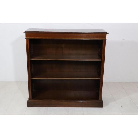 Quadratisches englisches Bücherregal / Open Bookcase, in Mahagoni - sofort lieferbar