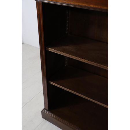 Quadratisches englisches Bücherregal / Open Bookcase, in Mahagoni - sofort lieferbar