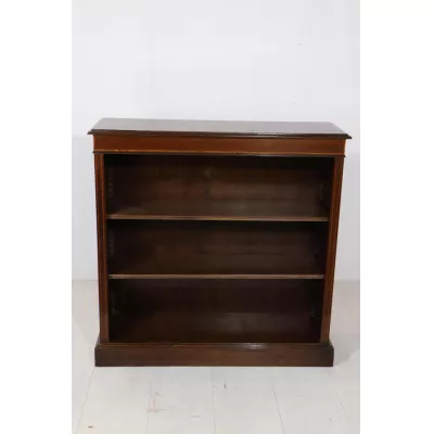 Quadratisches englisches Bücherregal / Open Bookcase, in Mahagoni - sofort lieferbar