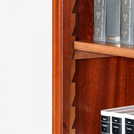 Open Bookcase aus Mahagoni mit feinen Intarsien