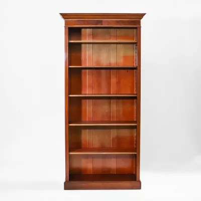 Open Bookcase aus Mahagoni mit feinen Intarsien