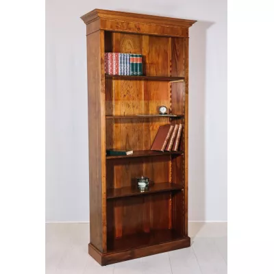 Open Bookcase Edwardian Style, offenes Bücherregal, Eibe, Vintage