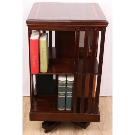 Original antikes Revolving Bookcase / drehbares Bücherregal, Mahagoni, 19. Jahrhundert