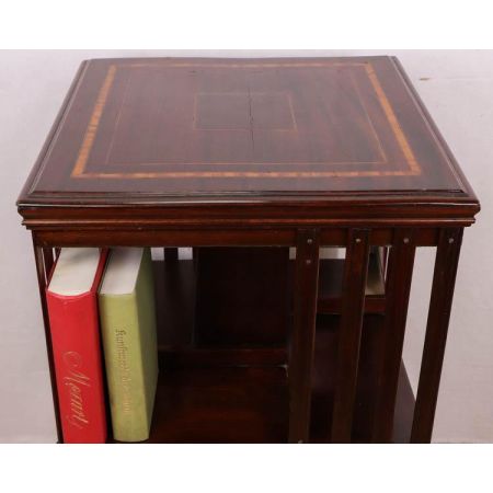 Original antikes Revolving Bookcase / drehbares Bücherregal, Mahagoni, 19. Jahrhundert