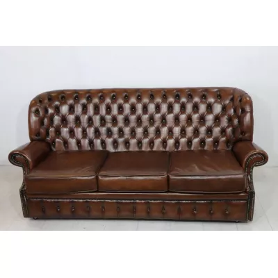 Original Vintage Chesterfield Wingsofa mit Rollen - sofort lieferbar