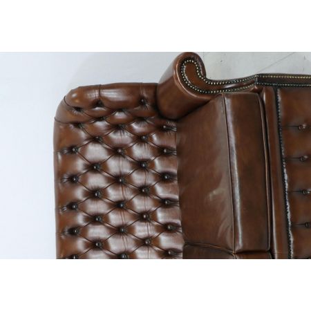 Original Vintage Chesterfield Wingsofa mit Rollen - sofort lieferbar