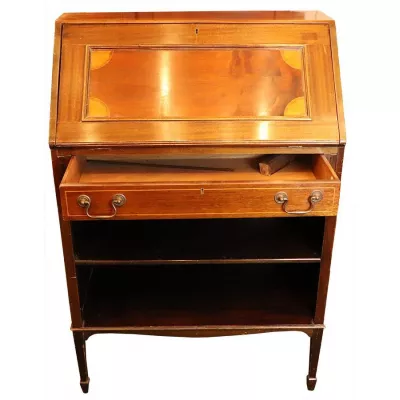 Originales Bureau im Edwardianischen Stil aus Mahagoni