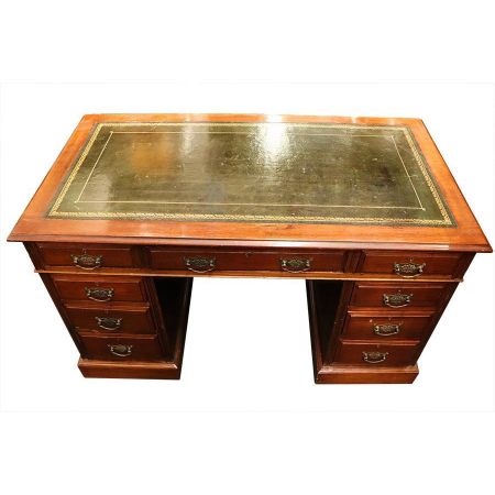 Originaler "Pedestal Desk" Schreibtisch aus Mahagoni