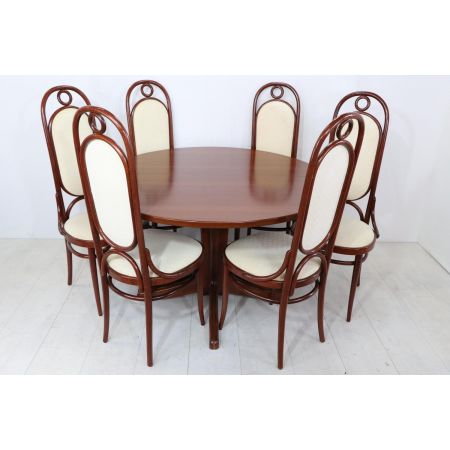 Originaler Thonet Tisch, ausziehbar, massive Buche