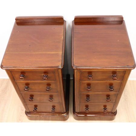 Paar antike kleine Schränke, Mahagoni, ca. 1850