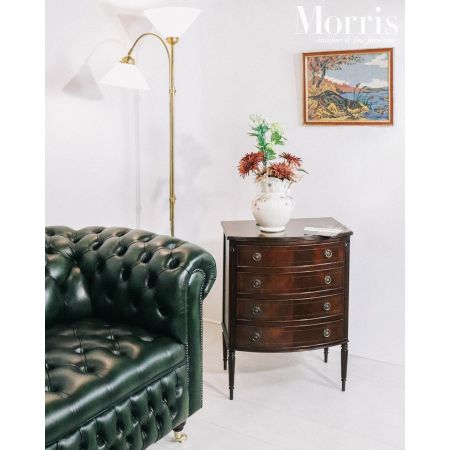 Paar Edwardian Bowfront Chest, Kommode, Mahagoni