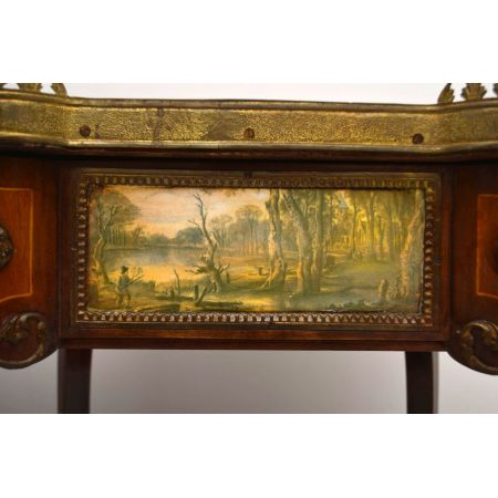 Paar antiker French Marble Top Side Tables