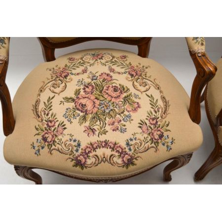 Pair of Antique French Salon Armchairs