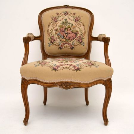 Pair of Antique French Salon Armchairs