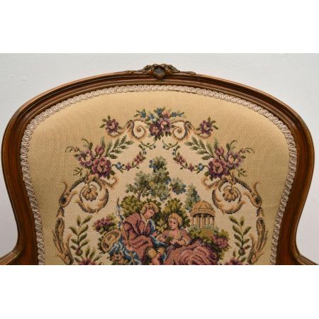 Pair of Antique French Salon Armchairs