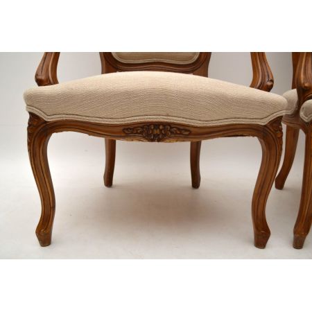 Paar Antike Französische Salon Sessel