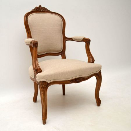 Paar Antike Französische Salon Sessel