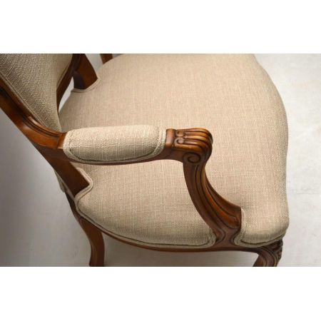 Paar Antike Französische Salon Sessel