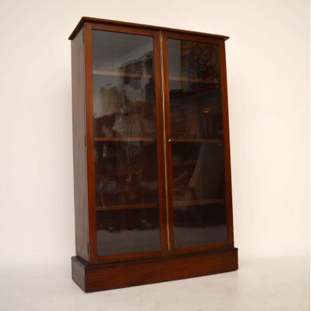 Paar Antiker Mahagoni Bücherregale Vitrine Showcase Bücherschrank