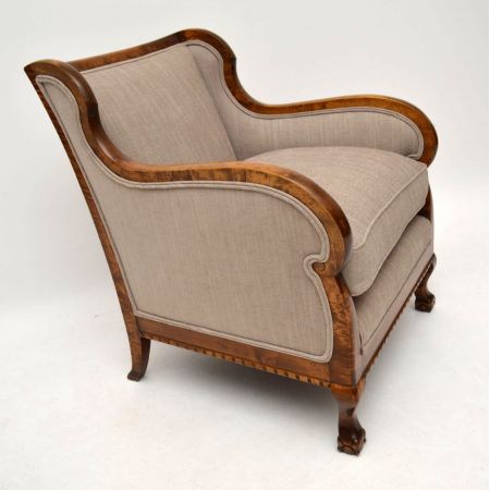 Antikes Paar Swedish Satin Birch Armchairs