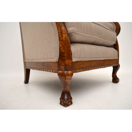 Antikes Paar Swedish Satin Birch Armchairs