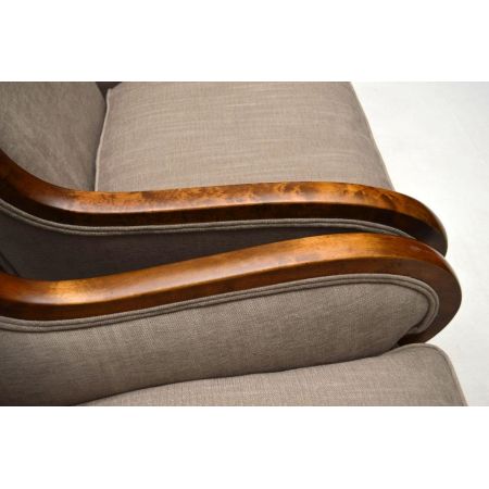 Antikes Paar Swedish Satin Birch Armchairs