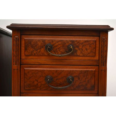 Pair of Antique Victorian Walnut Bedside Chests