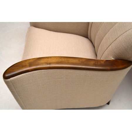 Paar Art Deco Schwedischer Satin Birch Sessel