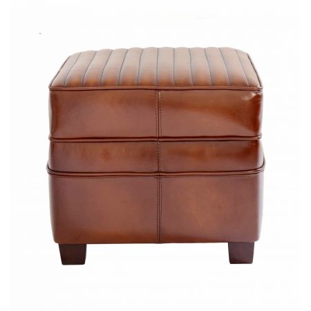 "Pouf Nogent V" Vintage Hocker