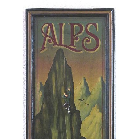 Pub Sign Alps, Vintage Holz