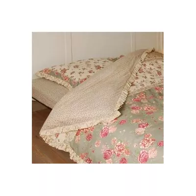 Clayre & Eef Tagesdecke Hellbraun/Blumen 240x220