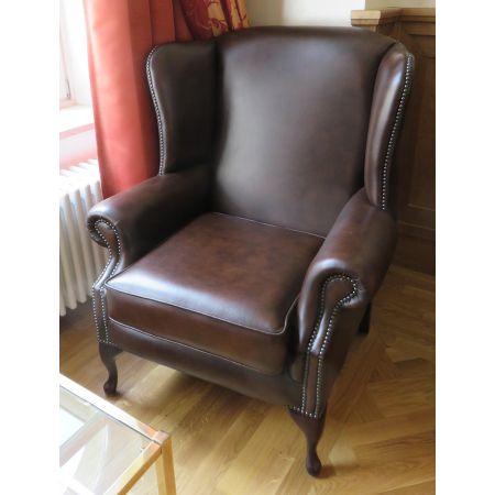 Chesterfield Ohrensessel  "Queen Anne" Plain Chair