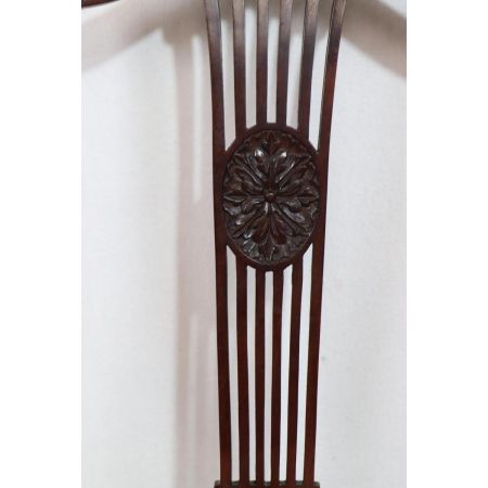 Englischer Single Chair im Edwardian Style, Mahagoni - sofort lieferbar