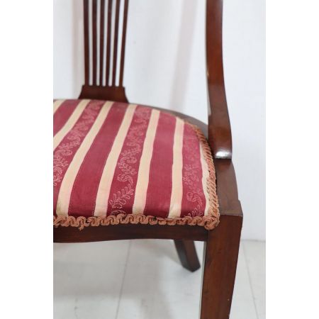 Englischer Single Chair im Edwardian Style, Mahagoni - sofort lieferbar