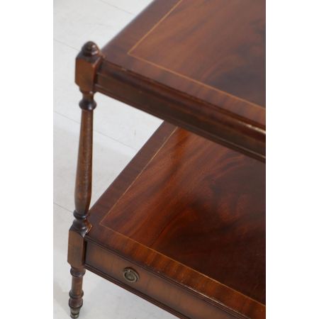 Englischer Mahagoni Lamp Table mit feinen Intarsien