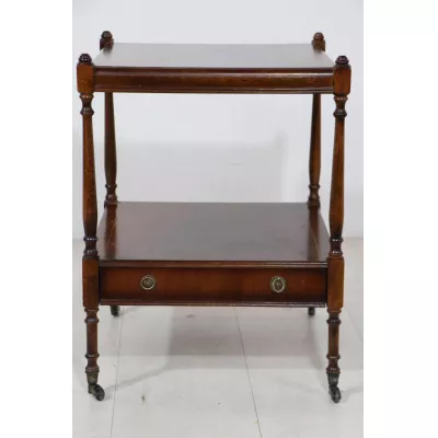 Englischer Mahagoni Lamp Table mit feinen Intarsien