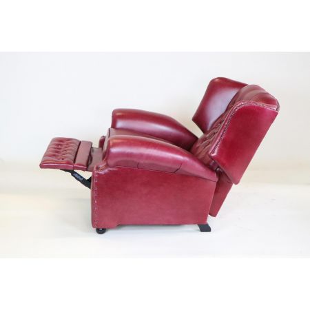 Klassischer Chesterfield Recliner "Abigail Recliner" in Old English Burgundy