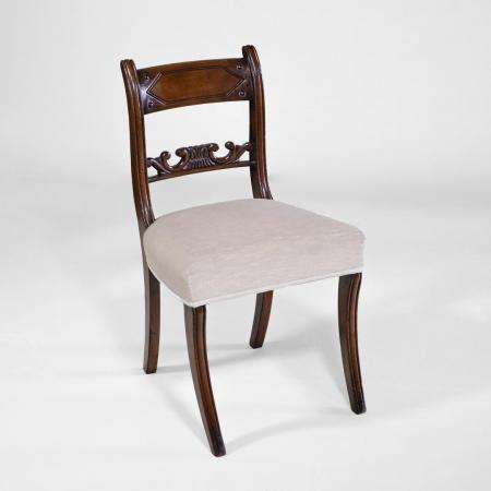 Regency Esszimmerstühle aus Mahagoni, 2er Satz Dininge Chair, Stuhl, ein Paar antike englische Stühle