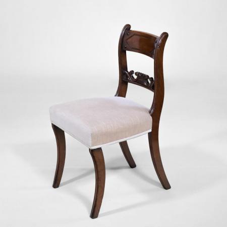 Regency Esszimmerstühle aus Mahagoni, 2er Satz Dininge Chair, Stuhl, ein Paar antike englische Stühle
