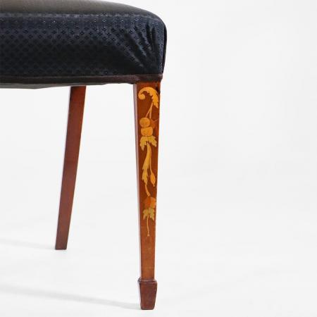 Set of 6 Hepplewhite Marquetry Dining Chair