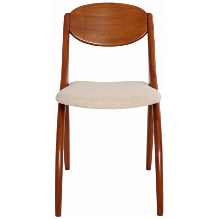 Edler Stuhl im Art Deco Stil Holz Stoff