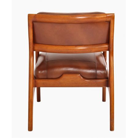 "Stockolm" Clubsessel Leder Vintage Braun