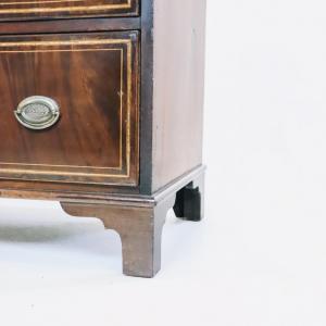 Edwardianischer Wäschenschrank  Linnen Press aus massivem Mahagoni mit oval handles