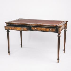 Regency Style Writing Desk, Schreibtisch, Büro Tisch mit Ledereinlage