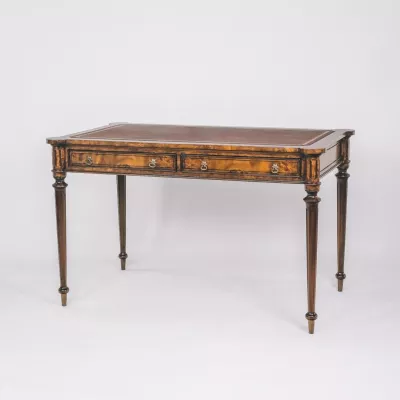 Regency Style Writing Desk, Schreibtisch, Büro Tisch mit Ledereinlage