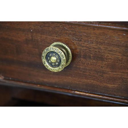 Antiker viktorianischer Schreibtisch / pedestal desk aus Mahagoni