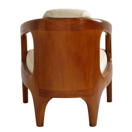 "Göteborg" Clubsessel  Stoff Vintage Beige