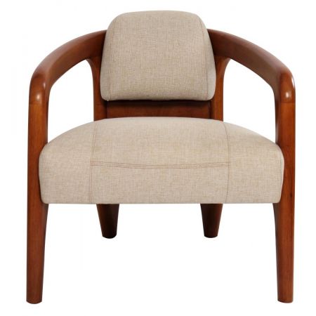 "Göteborg" Clubsessel  Stoff Vintage Beige