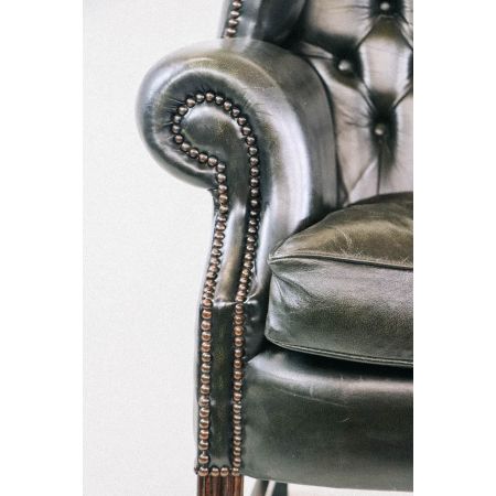 Sessel Vintage Wingchair Ohrensessel Chesetrfield